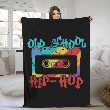 Discover Old School Hip Hop Music Direction Rap Fleece Blankets