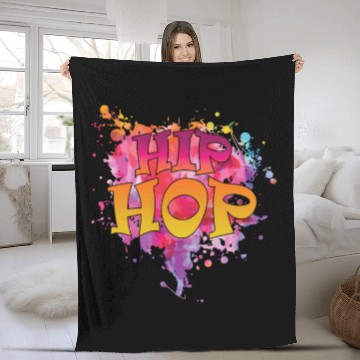 Discover Hip Hop Genre Rap Freestyle Fleece Blankets