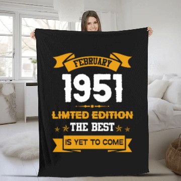 Discover February 1951 Birthday Surprise Fleece Blankets