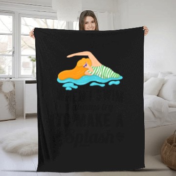 Discover swim Fleece Blankets