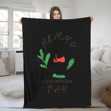 Discover mommy is my valentine day4094 Fleece Blankets