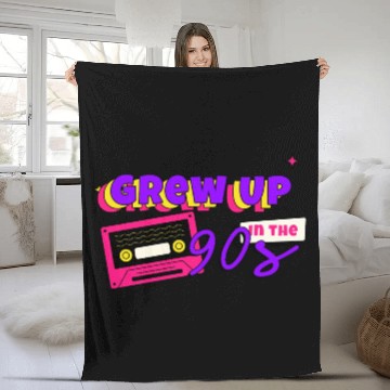 Discover Grew up in the 90s - Nostalgia Fleece Blankets