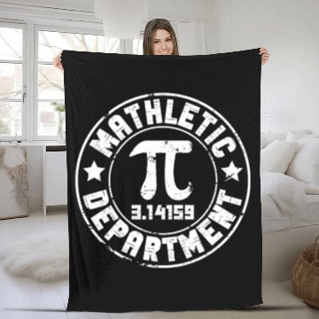Discover Funny Pi Day Fleece Blankets Math Fleece Blankets for Pi Day Mathletic