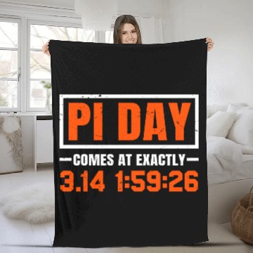 Discover Funny Pi Day Fleece Blankets Math Fleece Blankets for Pi Day 3 14159