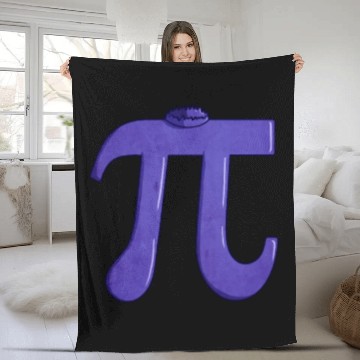Discover Blueberry Pi - Funny Pi Day Math Teacher Fleece Blankets