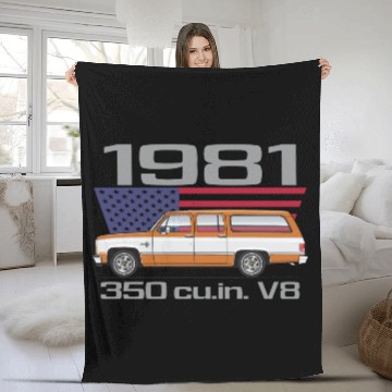 Discover 1981 Burnt Orange Fleece Blankets