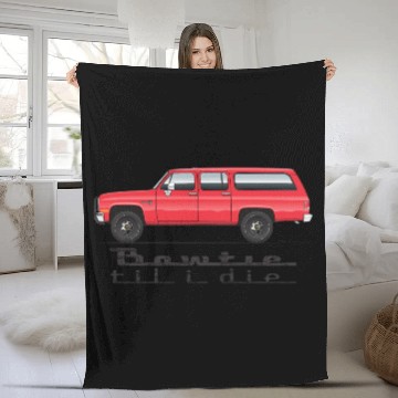 Discover bowtie Cardinal Red Fleece Blankets