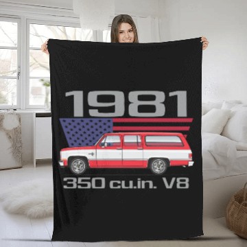 Discover 1981 Cardinal Red Fleece Blankets