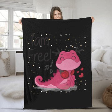 Discover Love Axolotl Pink Valentine Day Salamander Lover. Fleece Blankets