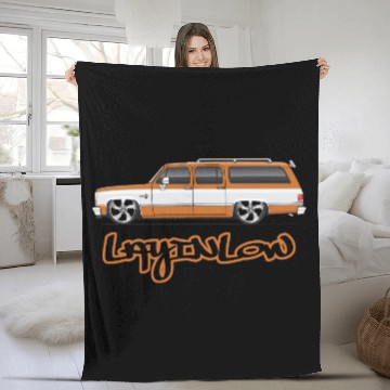 Discover layinlow Burnt Orange Fleece Blankets