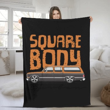 Discover square Burnt Orange Fleece Blankets