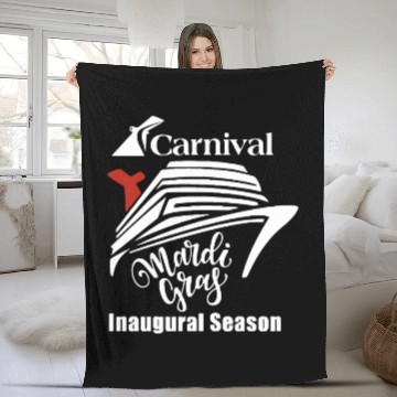 Discover Mardi Gras Carnival 2023 Fleece Blankets