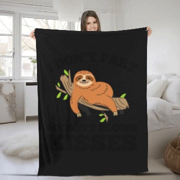 Discover I Don't Fart My Butt Blows Kisses Sloth Fleece Blankets