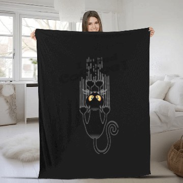 Discover I need coffee! Fleece Blankets