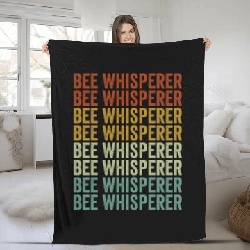 Discover Bee Whisperer Beekeeper Honey Lover Hive Honey Bee Fleece Blankets