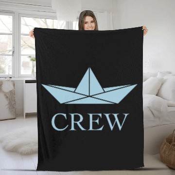Discover Crew (Crew Complement Paper Boat Paper Ship / Sky) Fleece Blankets