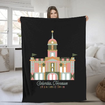 Discover It's A Small Town - Columbia, TN Fleece Blankets