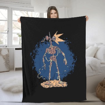 Discover Scary creepy mummy skeleton Scary creepy mummy ske Fleece Blankets