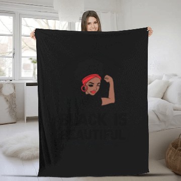 Discover Black Is Beautiful Fleece Blankets