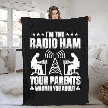 Discover Radio Ham Amateur Radio Operator Ham Radio Fleece Blankets