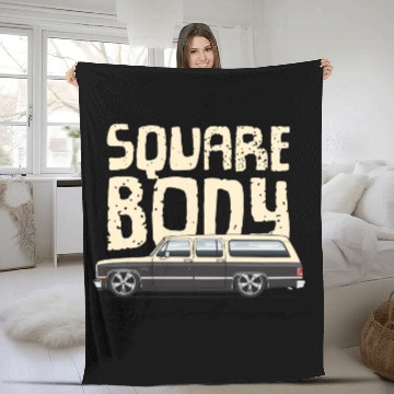 Discover square body Santa Fe Tan Fleece Blankets