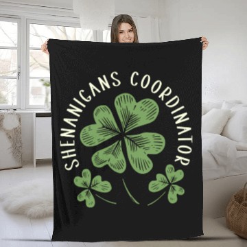 Discover Shenanigans Coordinator Funny St Patricks Day Fleece Blankets