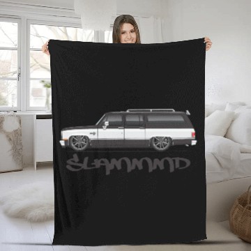 Discover slammmd Midnight Black Fleece Blankets