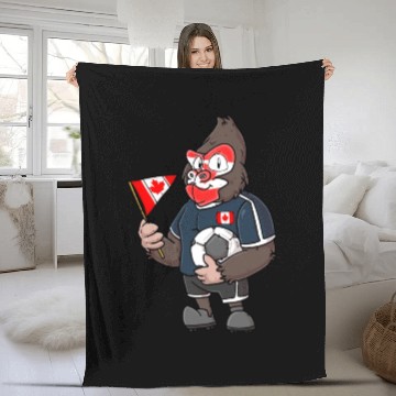 Discover Canadian Gorilla Fleece Blankets