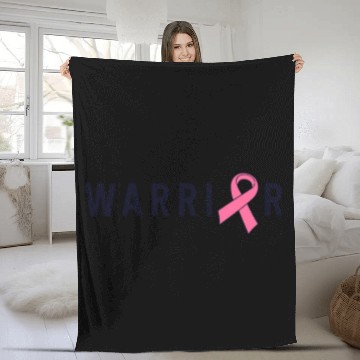 Discover Breast Cancer Warrior Survivor Fighter Pink Fleece Blankets
