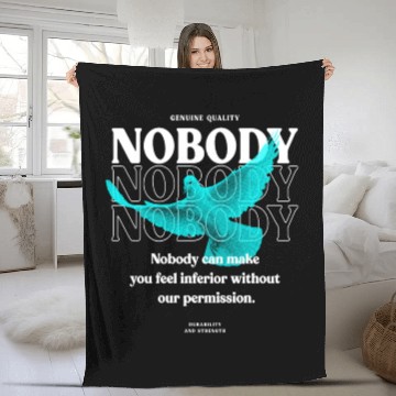 Discover Nobody Dove Streetwear Fleece Blankets