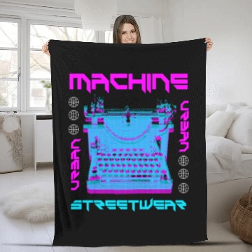 Discover Machine Streetwear Fleece Blankets