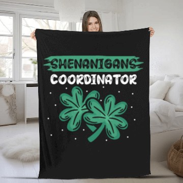 Discover Shenanigans Coordinator Funny St Patricks Day Fleece Blankets
