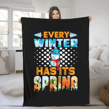 Discover Every Winter Has Its Spring Fleece Blankets