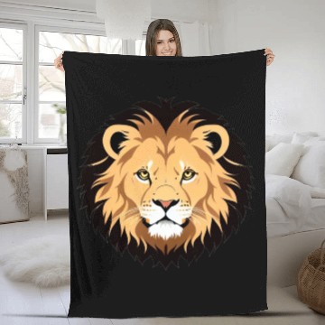 Discover Royal Cartoon Lion - King of the Jungle 10 Fleece Blankets