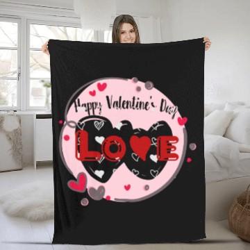 Discover Wearing my heart on my sleeve for Valentine's Day Fleece Blankets