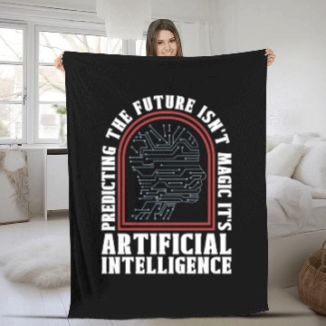 Discover Artificial Intelligence Predicting The Future Fleece Blankets