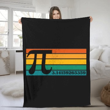 Discover Pi Pi Day Retro Vintage Fleece Blankets