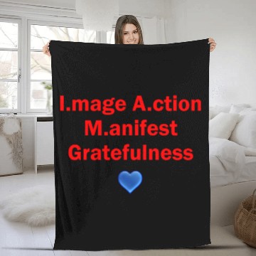 Discover I.mage A.ction M.anifest - Red #2 Fleece Blankets