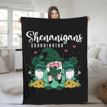 Discover Shenanigans Coordinator Funny St Patricks Day Fleece Blankets