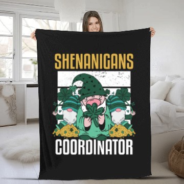 Discover Shenanigans Coordinator Funny St Patricks Day Fleece Blankets