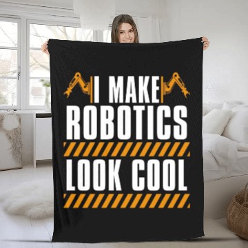 Discover Robotics I Make Robotics Look Computer Technology Fleece Blankets