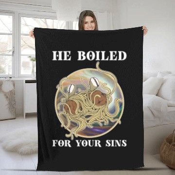 Discover Atheist Atheism Flying Spaghetti Pastafarianism Fleece Blankets