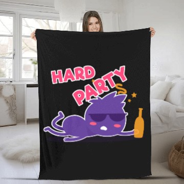 Discover Hard Party, Drunk Ant Fleece Blankets