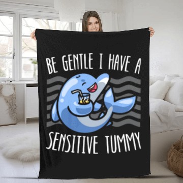 Discover Dolphin Lover Marine Biology Underwater Animal Fleece Blankets