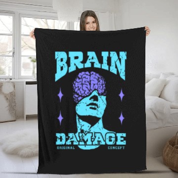 Discover Brain Damage Streetwear Fleece Blankets