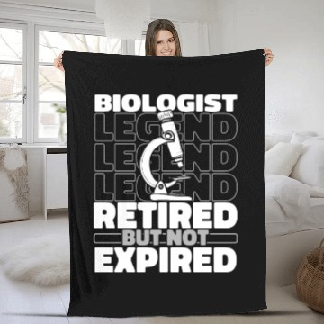 Discover Biology Biologist Retired Fleece Blankets