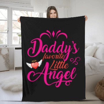 Discover Daddys Favorite Little Angel Fleece Blankets