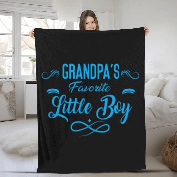 Discover Grandpa's Favorite Little boy Fleece Blankets