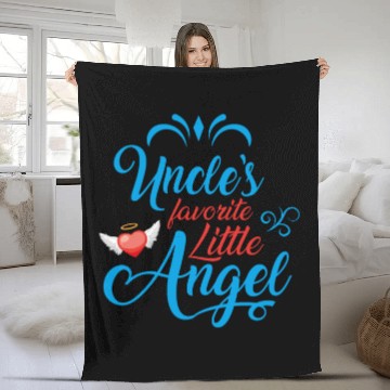 Discover Uncle's Favorite Little Angel Fleece Blankets