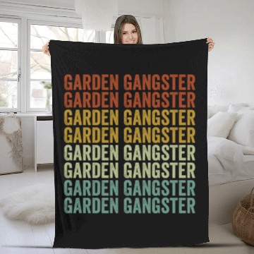 Discover Garden Gangster Gardener Fleece Blankets